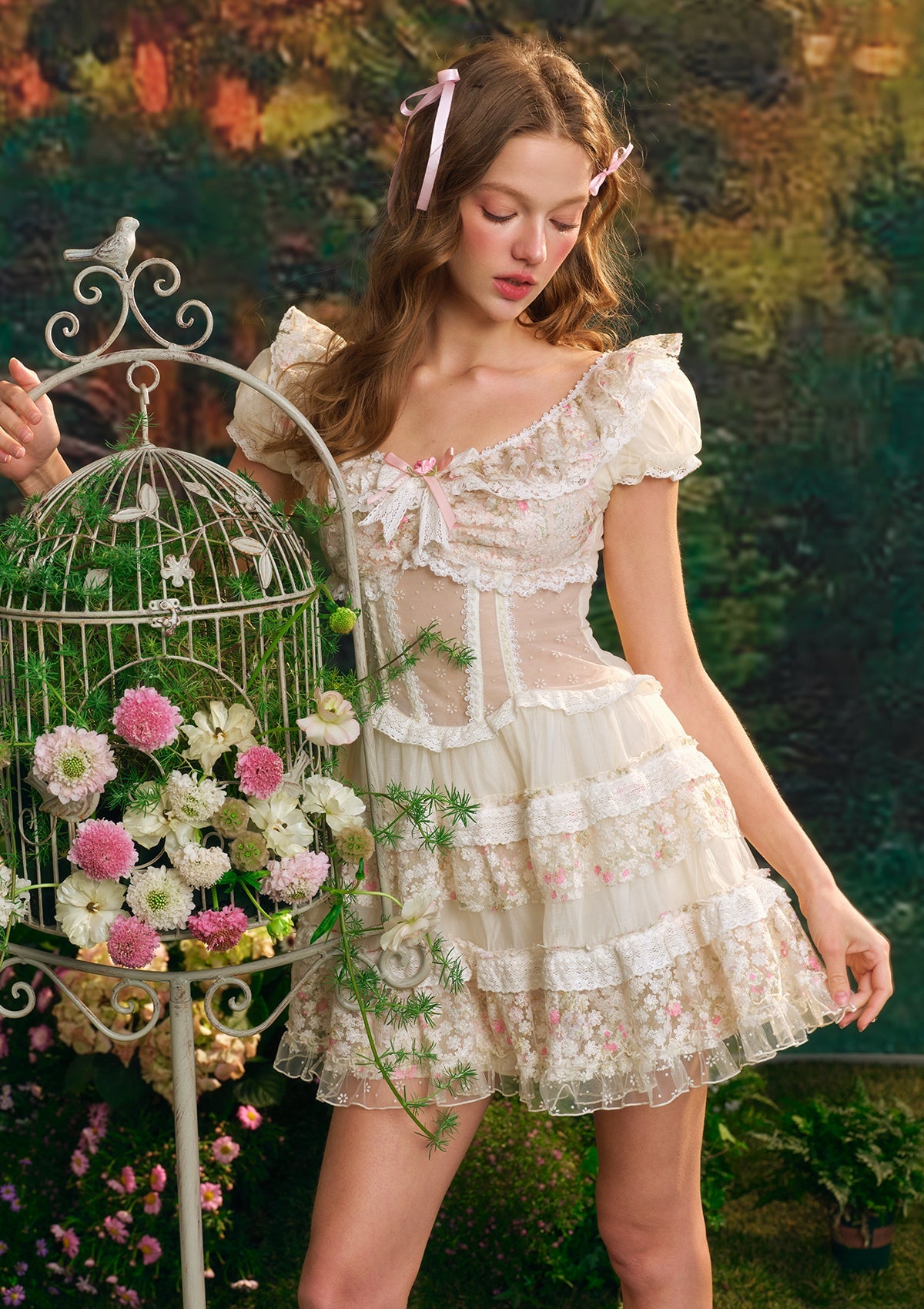 (US Exclusive)Star Flower Fairy Corset Dress