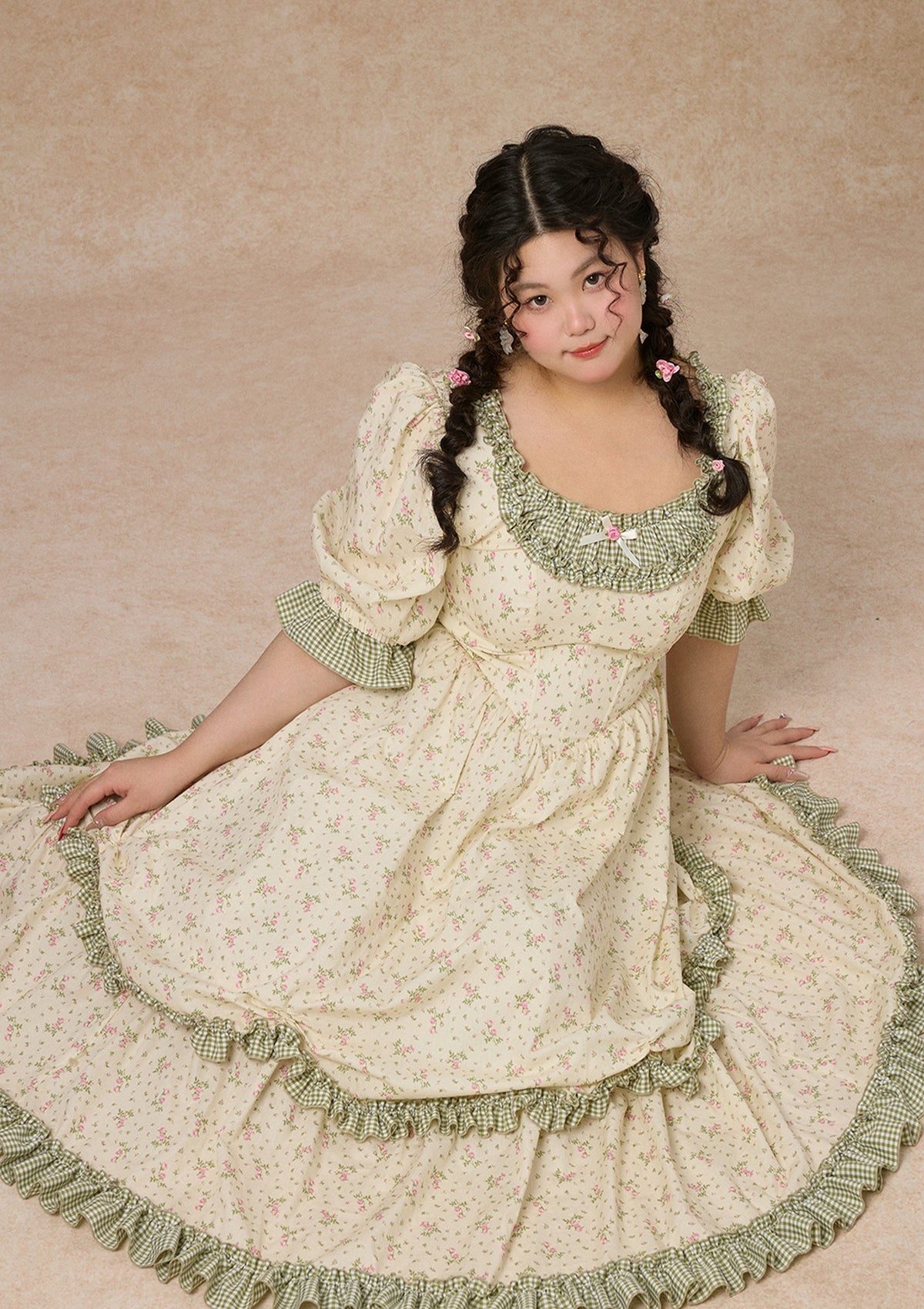(US Exclusive)Curve&Plus Little Forest Corset Dress