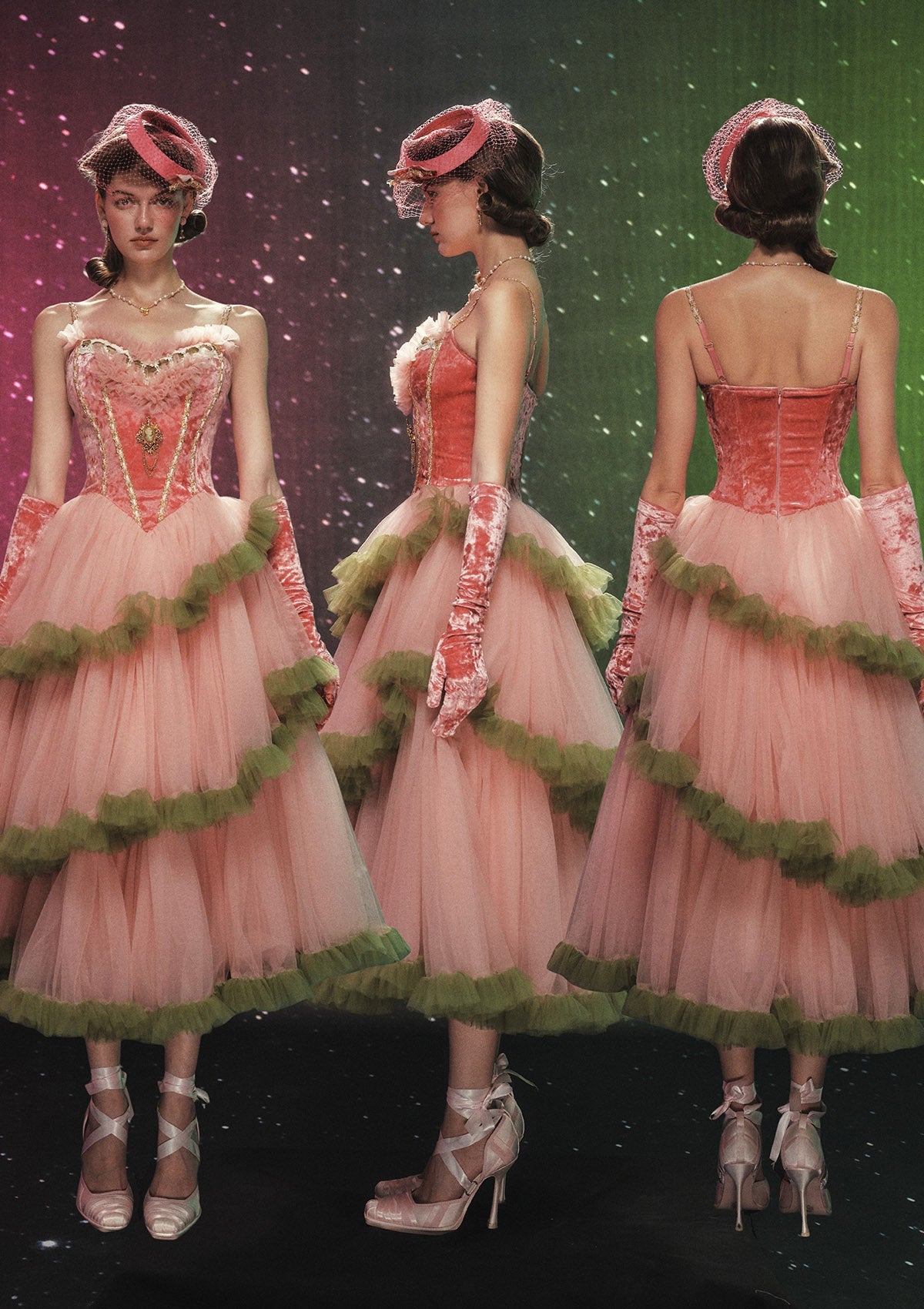 (US Exclusive)Grape Grinda Corset Dress (Long)
