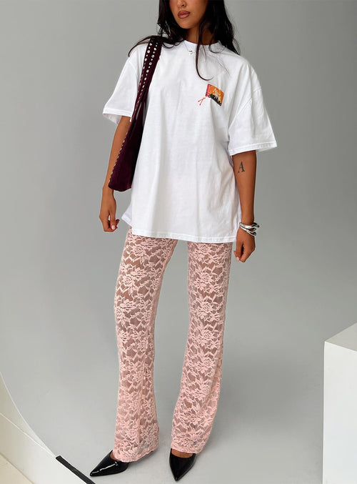 Peru Lace Pants Pink