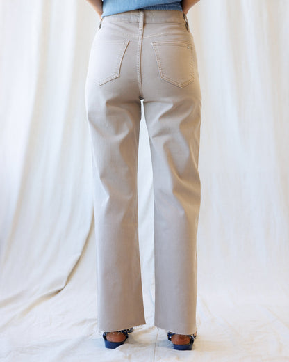 High-Rise Wide Leg Ankle Front Yoke