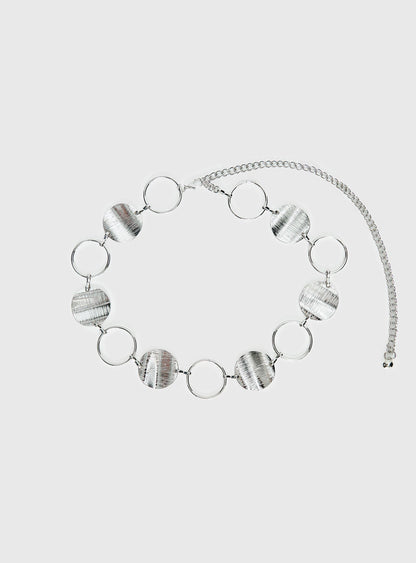 Dawna Circle Belt Silver