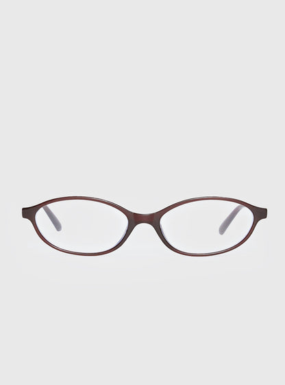 Life Begins Blue Light Glasses Brown
