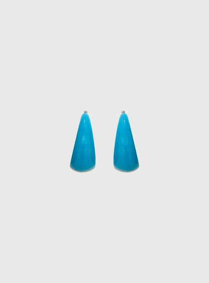 Vannessa Chunky Hoop Earrings Blue
