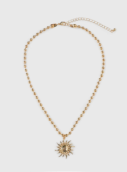 Just Smile Necklace Gold