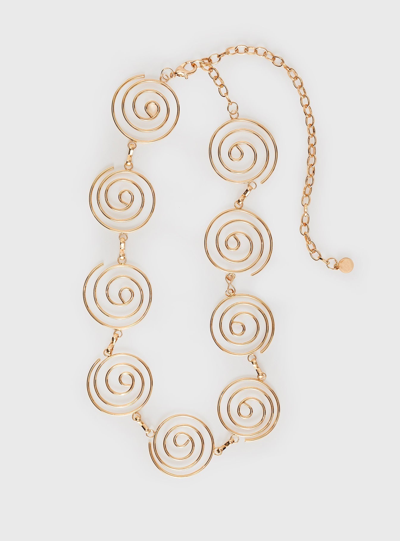 Hoston Spiral Chain Belt Gold