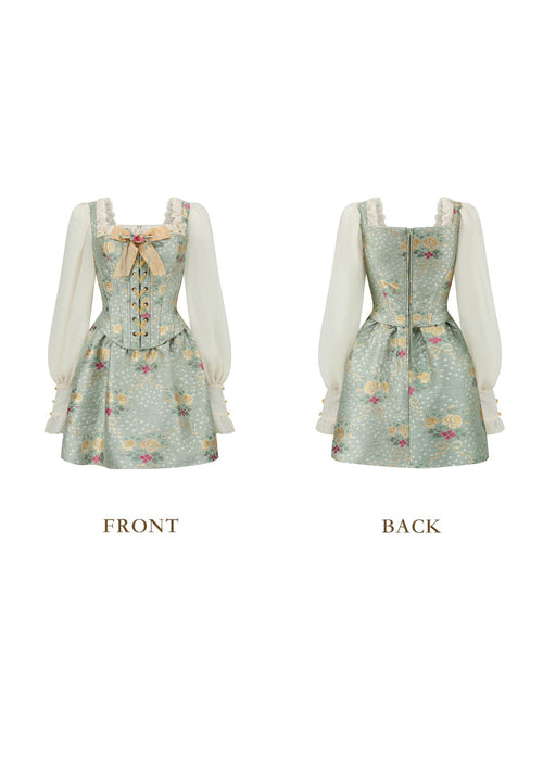（US Exclusive）Mary's Garden Poem Corset Dress