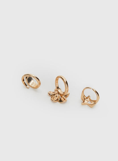 Basilia Ring Pack Gold