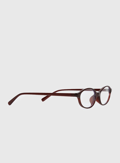 Life Begins Blue Light Glasses Brown