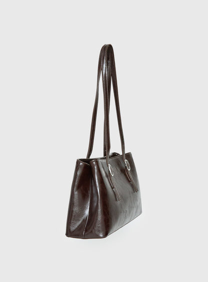Evrae Shoulder Bag Washed Brown