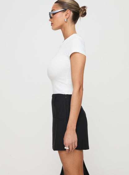 Grant My Wish Mini Skort Black Petite