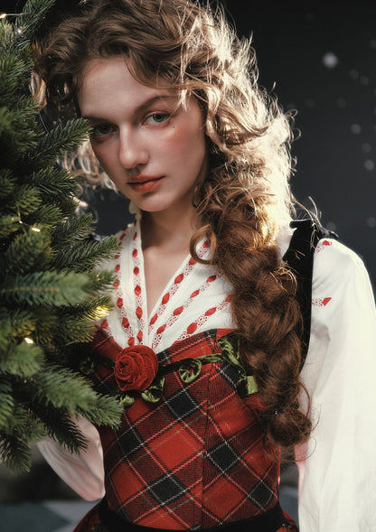 Rose Canelé Corset Dress