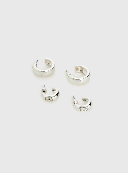 Zennie Earring Pack Silver