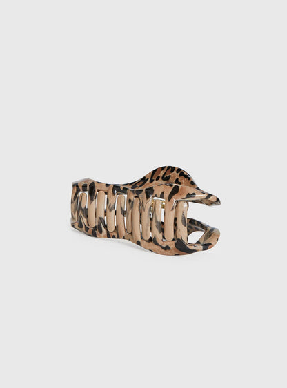 Take It Off Hair Clip Leopard
