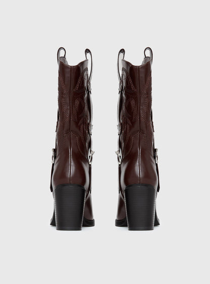 Cypress Western Boots Brown