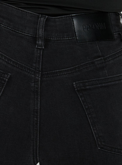 Thearlie High Rise Flared Jeans Washed Black