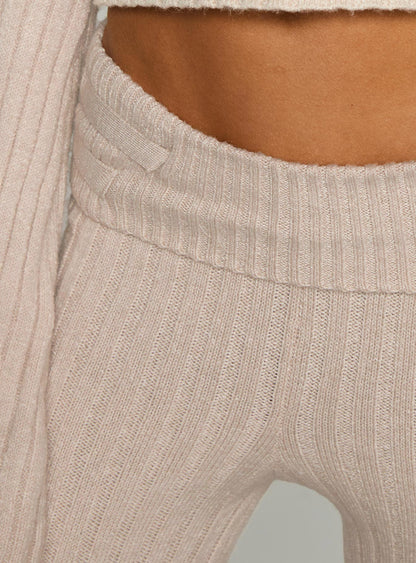 With Purpose Knit Pants Beige