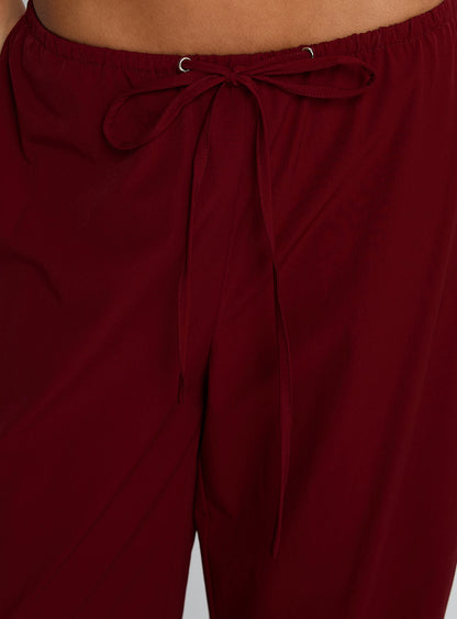 Jubel Wide Leg Pants Red