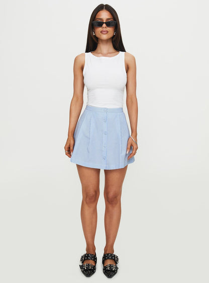 Ginnifer Pleated Mini Skirt Stripe