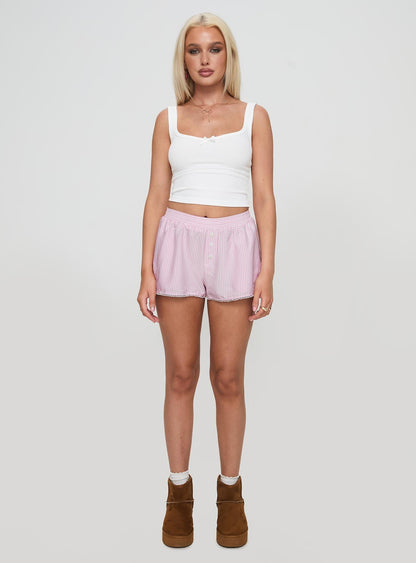 Orielle Low Rise Boxer Short Pink