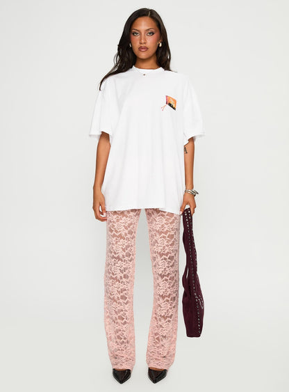 Peru Lace Pants Pink