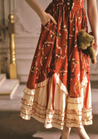 （US Exclusive）Teddy Tomato Sauce Dress