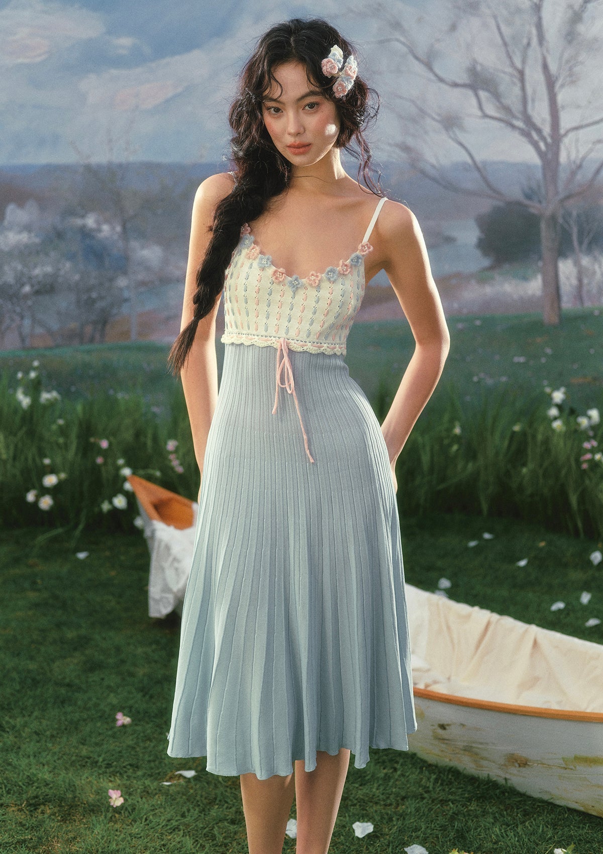 Rose Tide Knit Dress