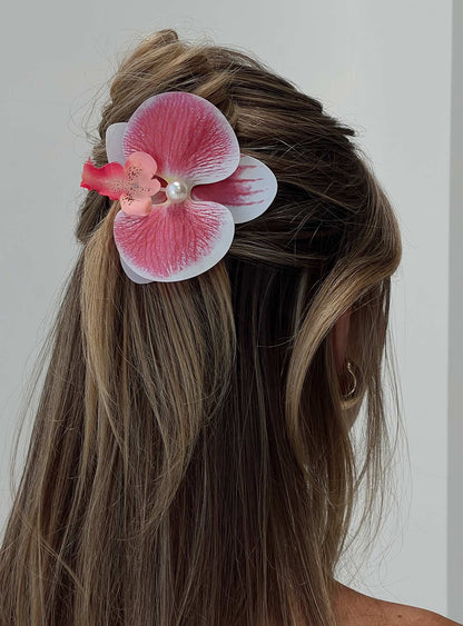 Azurah Flower Hair Clip Multi