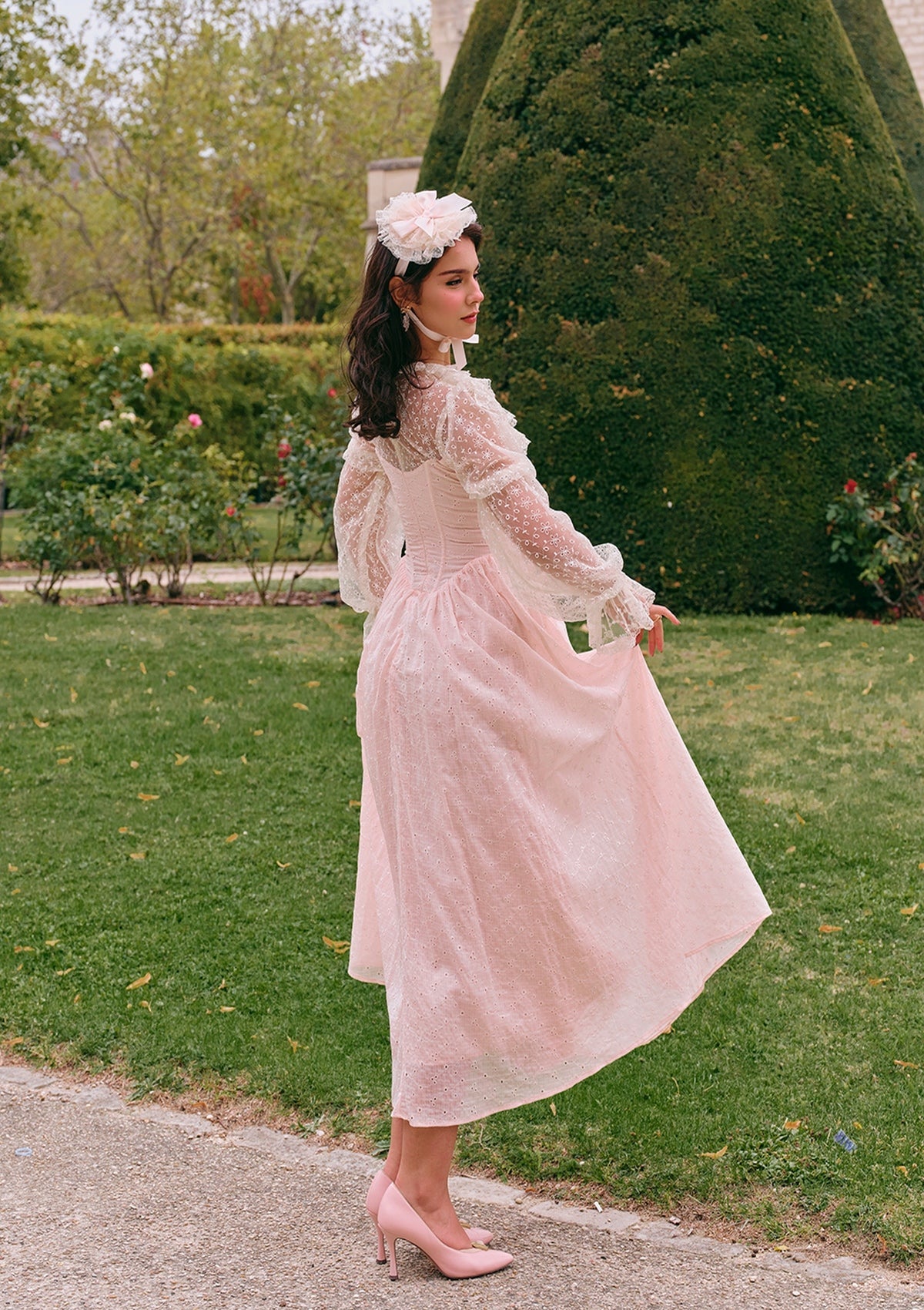 （US Exclusive）Pink Knight Corset Dress