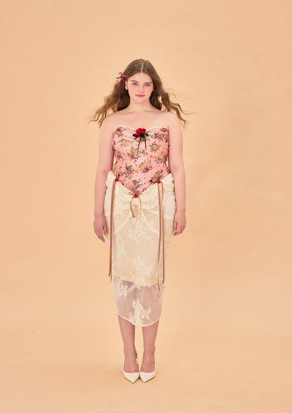 Curve & Plus Rose Sous La Lune Corset Dress