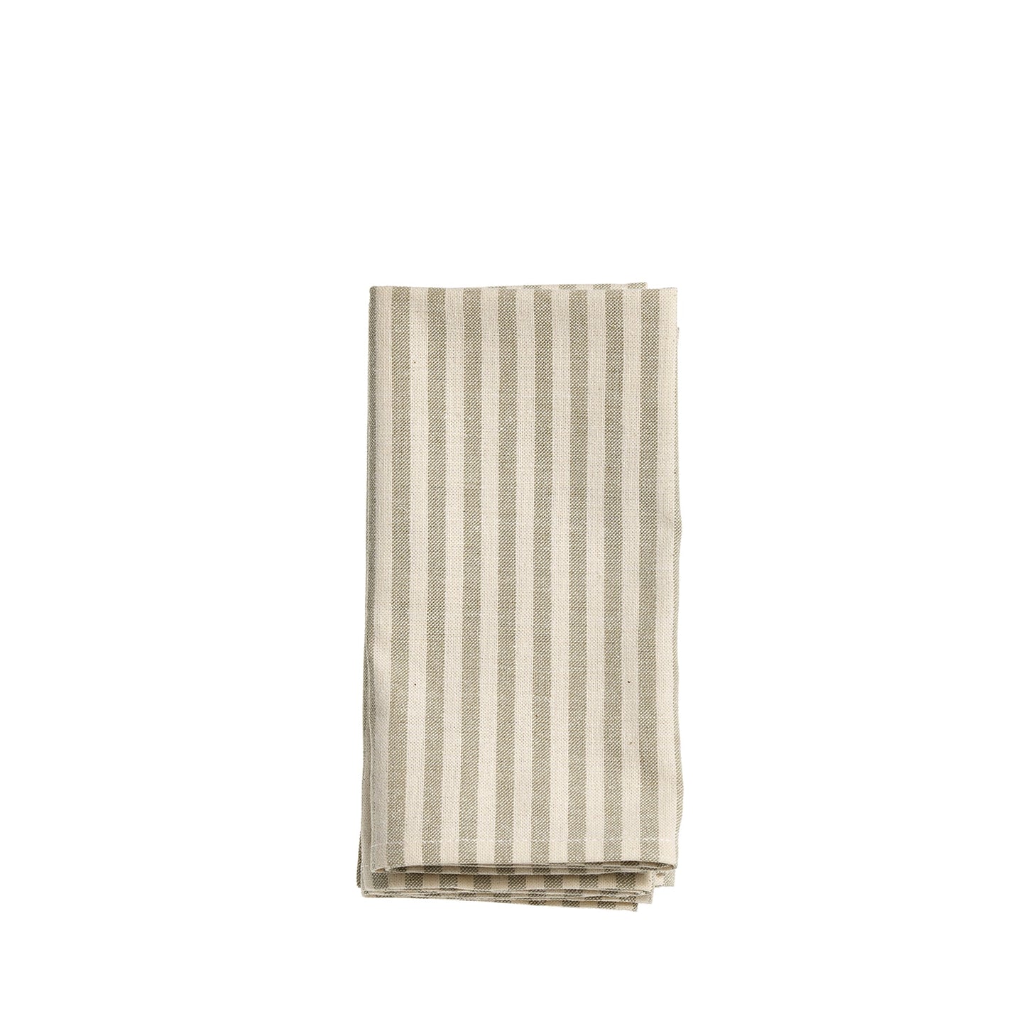 Organic Cotton Ticking Stripe Napkins (Set of 4)