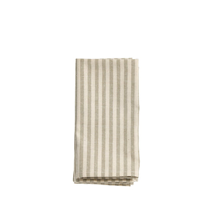 Organic Cotton Ticking Stripe Napkins (Set of 4)